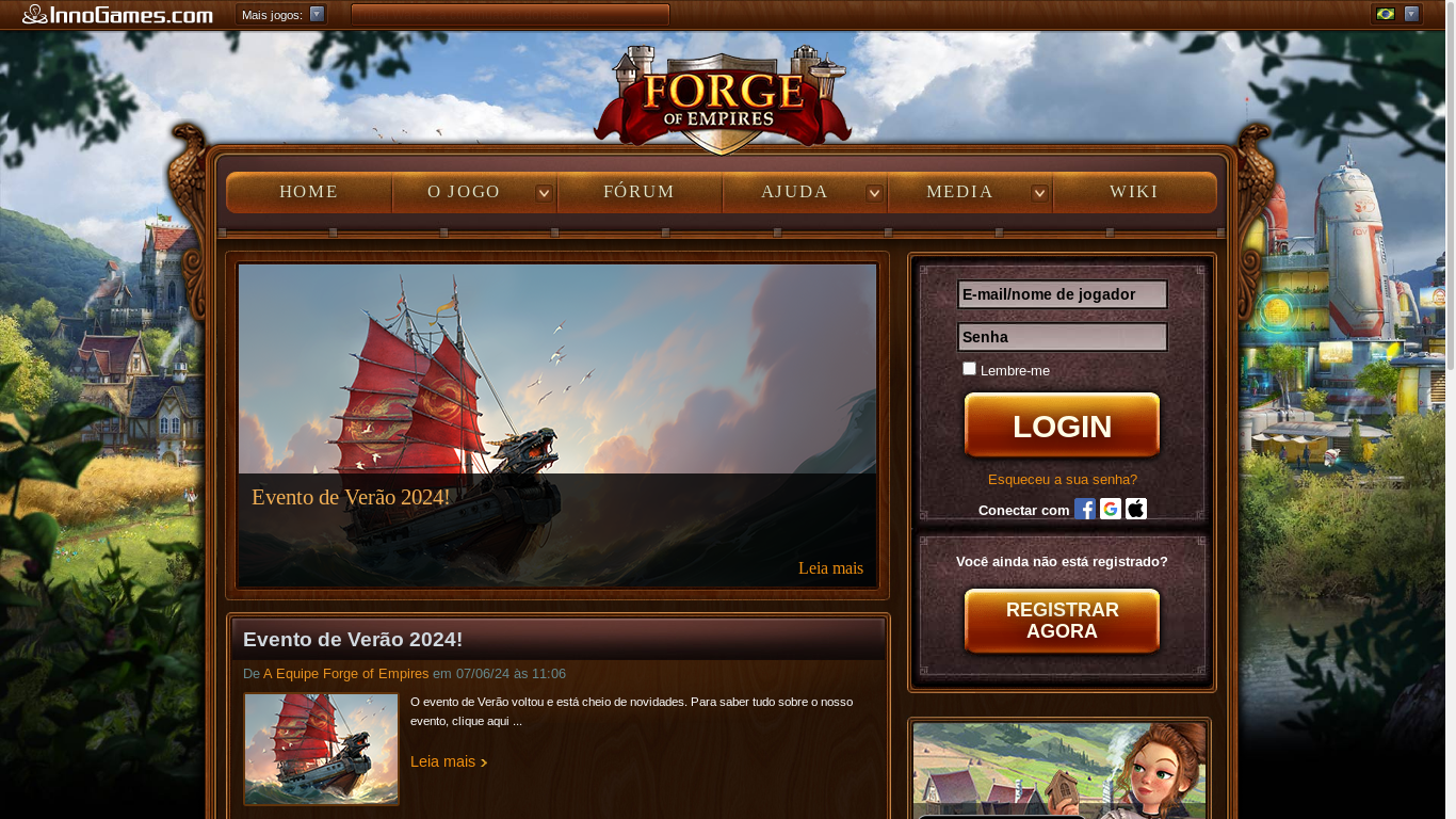 the desktop screenshot of br0.forgeofempires.com