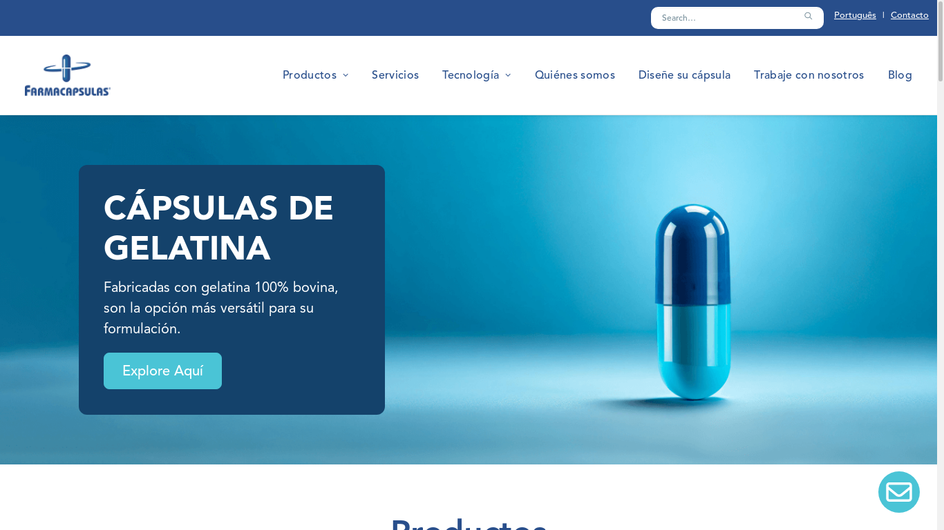 the desktop screenshot of farmacapsulas.com