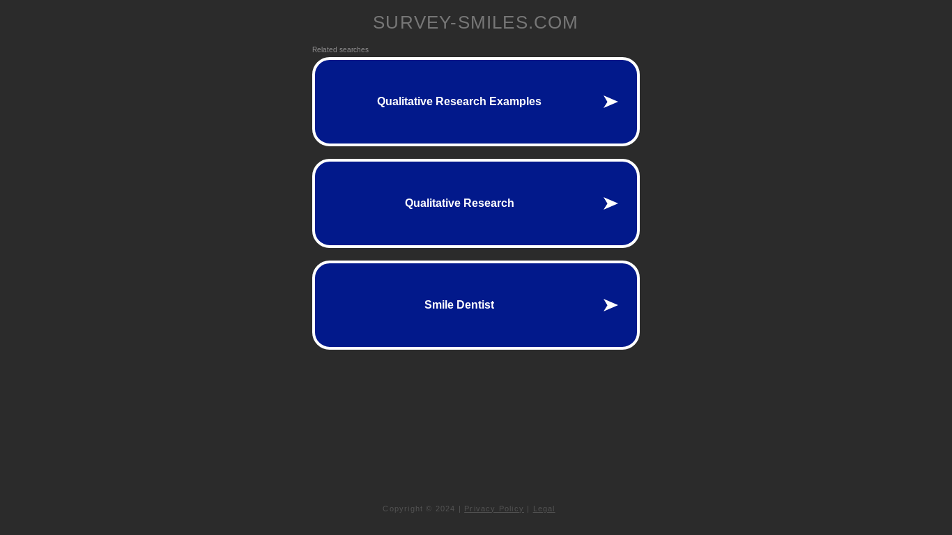 the desktop screenshot of survey-smiles.com