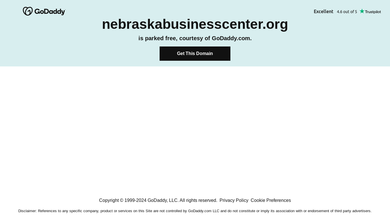 the desktop screenshot of nebraskabusinesscenter.org