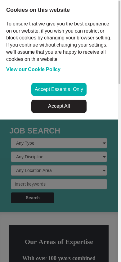 the mobile screenshot of www.element-recruitment.co.uk