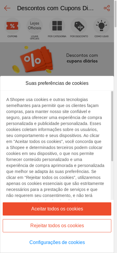 the mobile screenshot of shopee.com.br