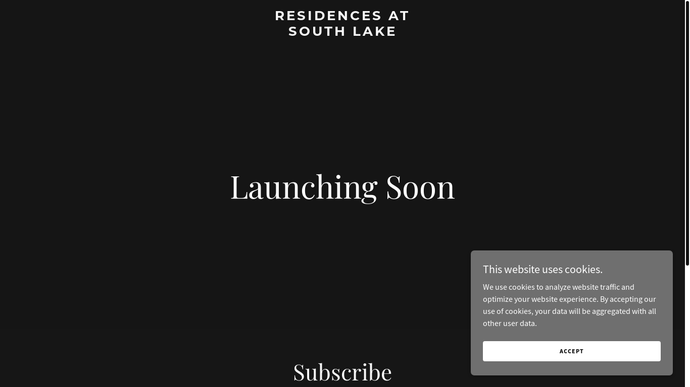 the desktop screenshot of residencesatsouthlake.com