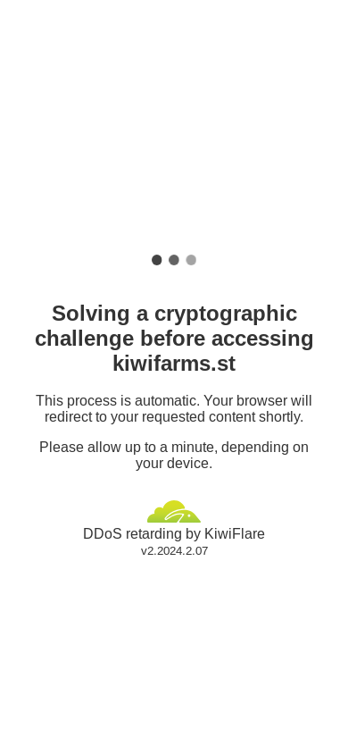 the mobile screenshot of kiwifarms.st