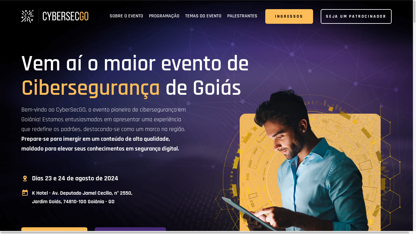 the desktop screenshot of cybersecgo.com.br