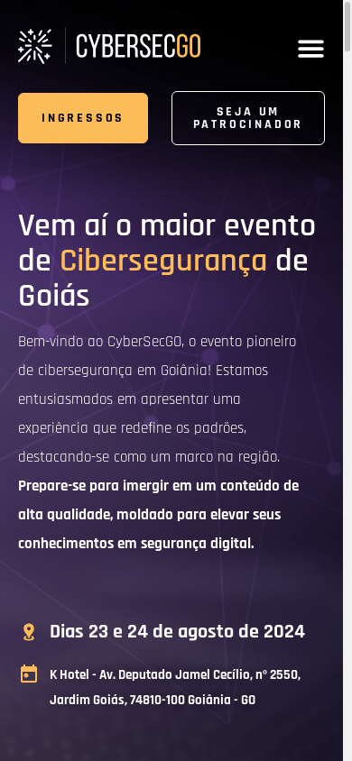 the mobile screenshot of cybersecgo.com.br