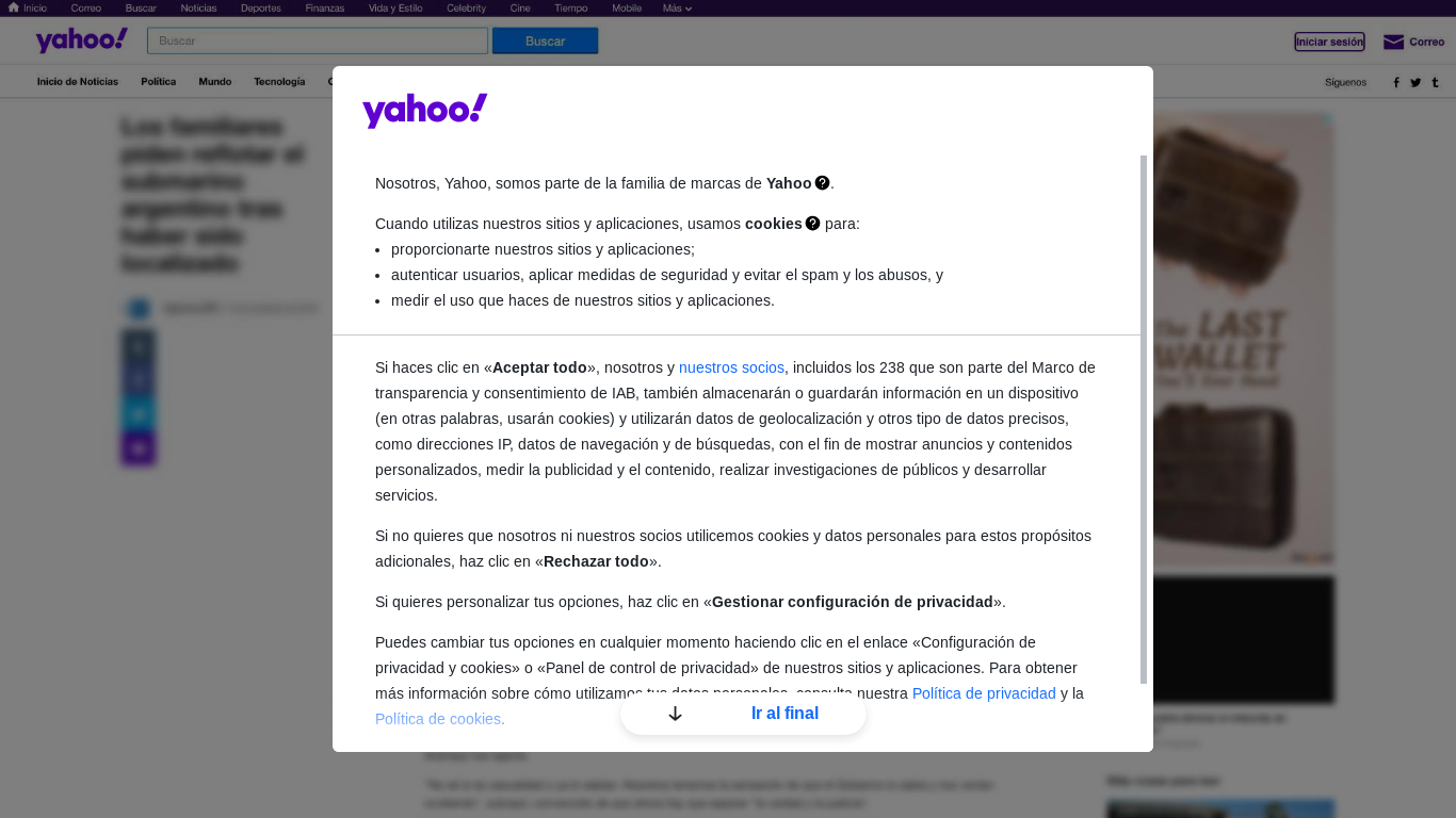 the desktop screenshot of consent.yahoo.com