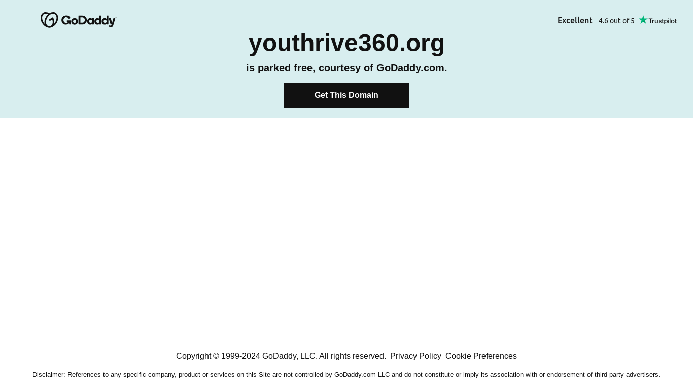 the desktop screenshot of youthrive360.org