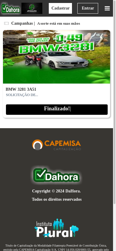 the mobile screenshot of dahora-jppremiacoes.com