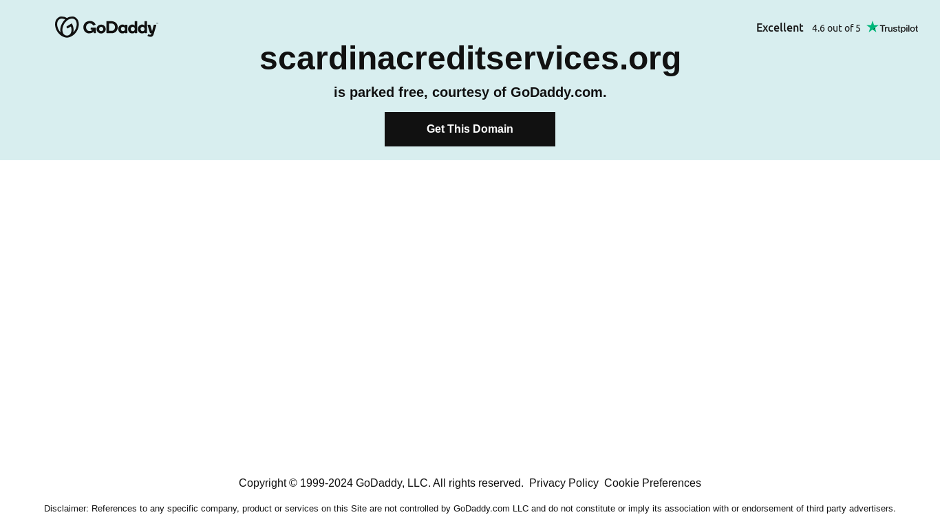 the desktop screenshot of scardinacreditservices.org