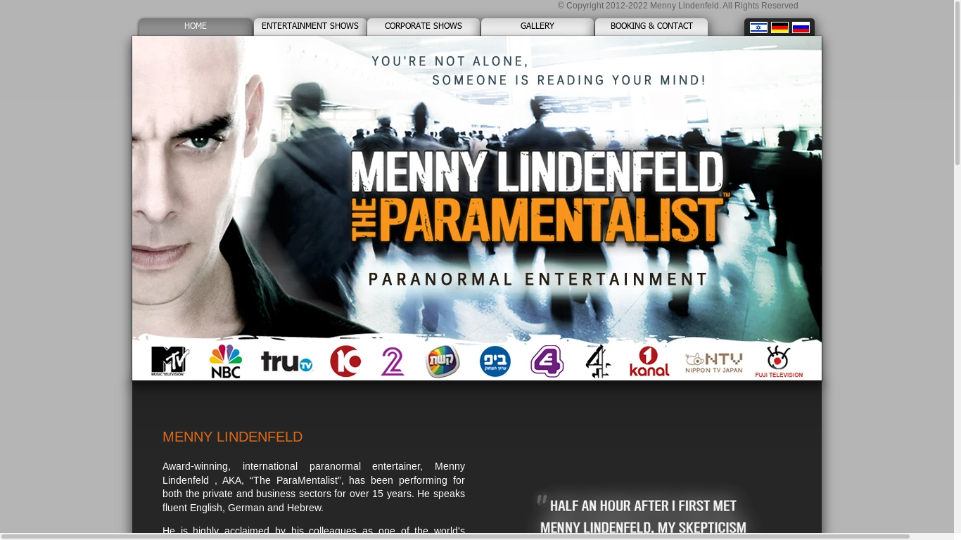 the desktop screenshot of www.paramentalist.com
