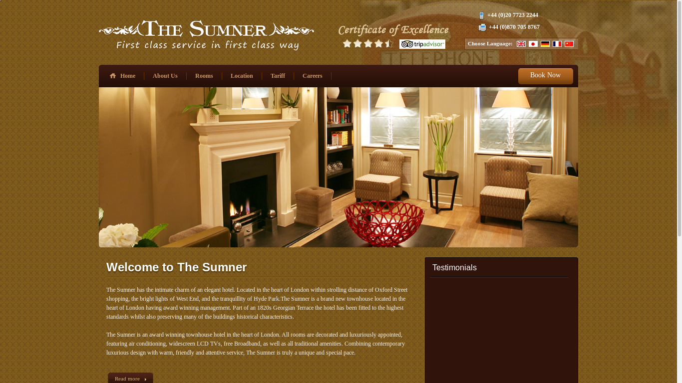 the desktop screenshot of thesumner.com