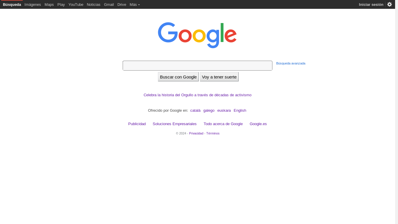 the desktop screenshot of www.google.com