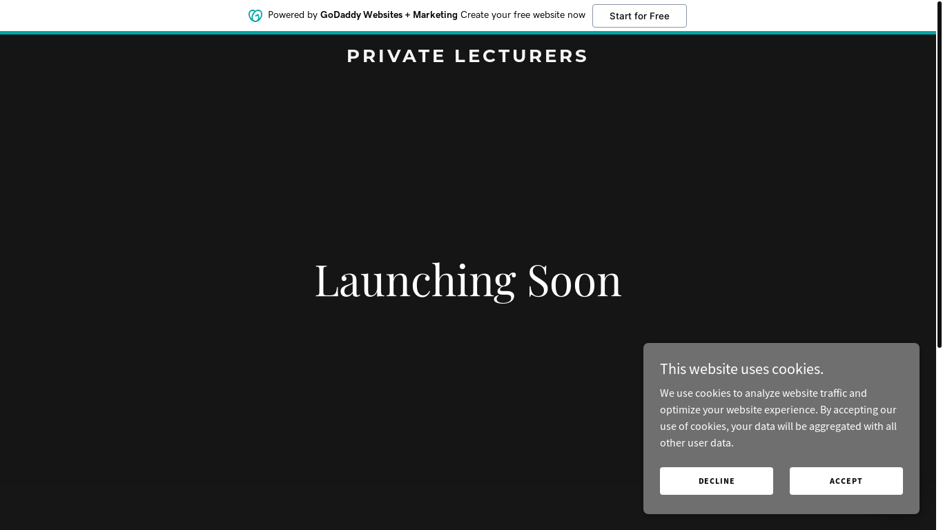 the desktop screenshot of privatelecturers.com