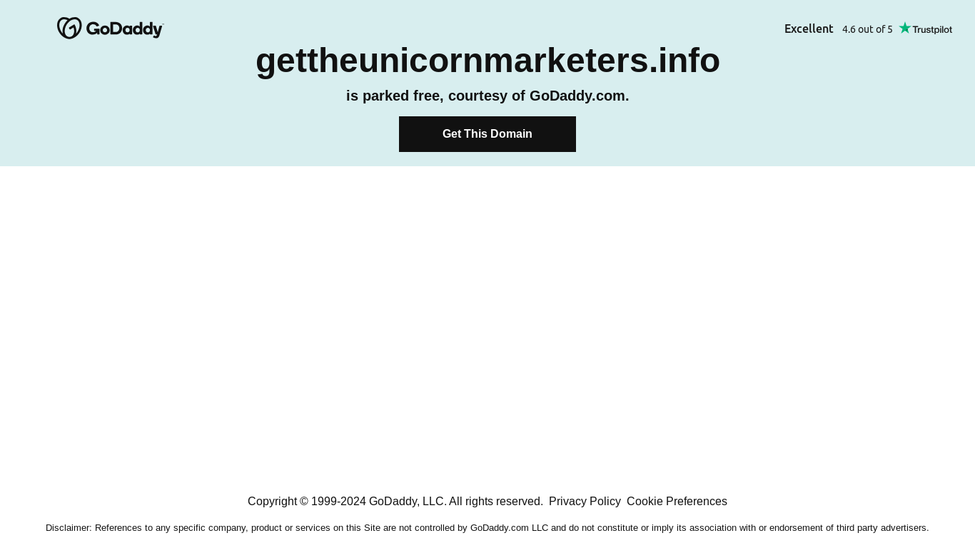 the desktop screenshot of gettheunicornmarketers.info