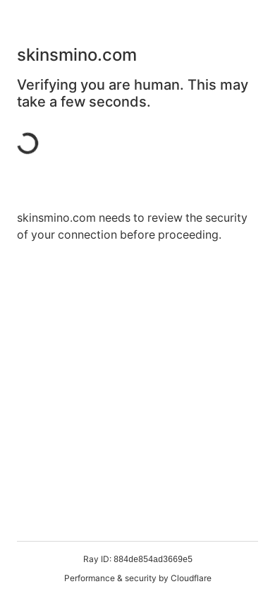 the mobile screenshot of skinsmino.com