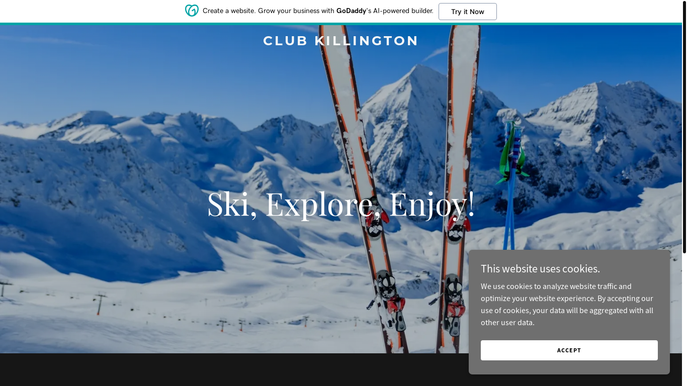 the desktop screenshot of clubkillington.com