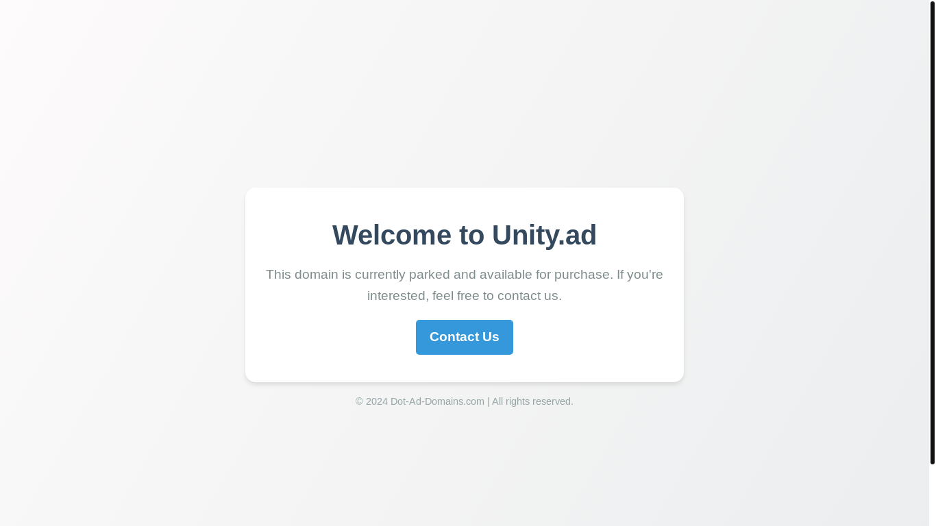 the desktop screenshot of unity.ad