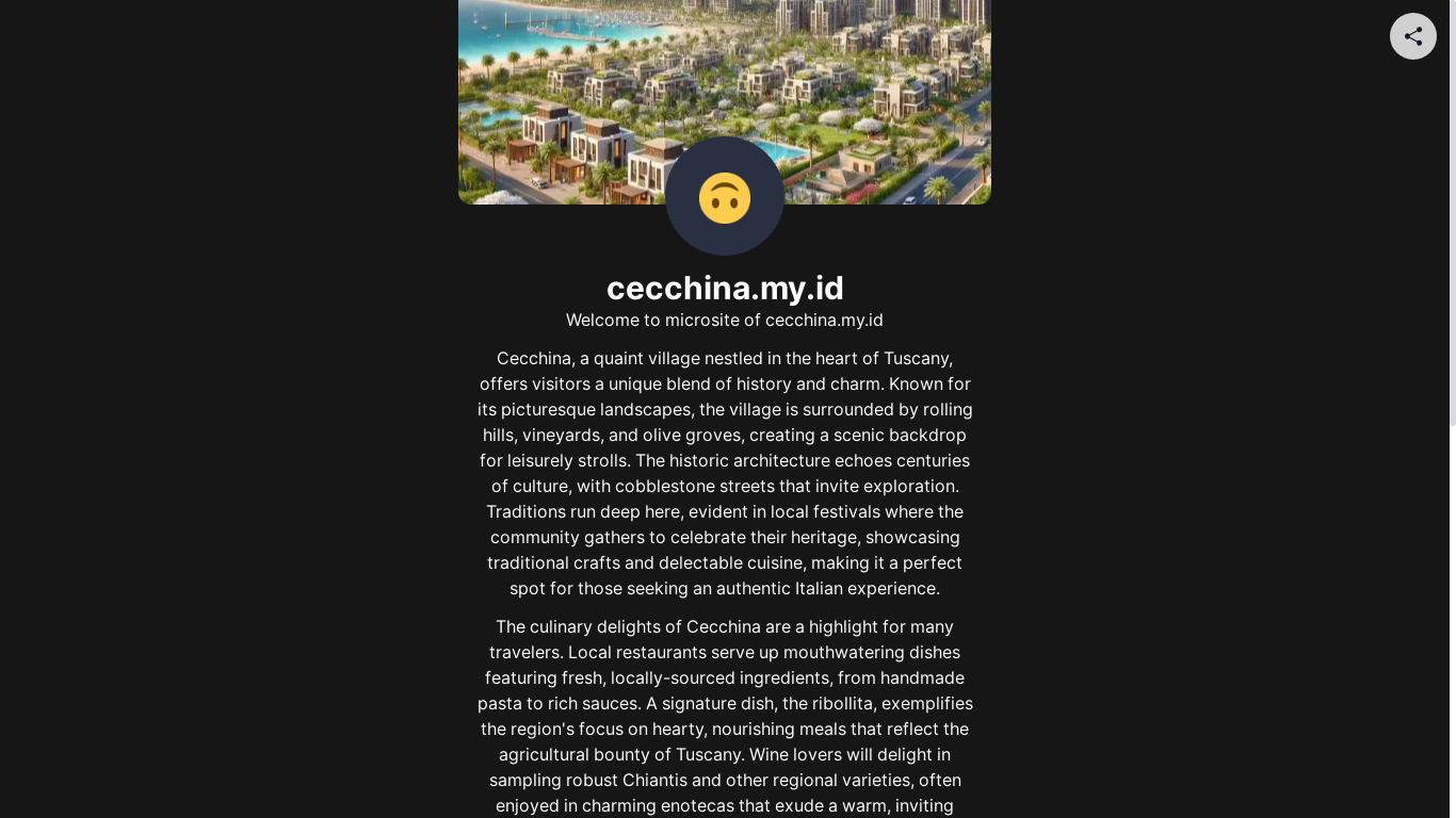 the desktop screenshot of cecchina.my.id