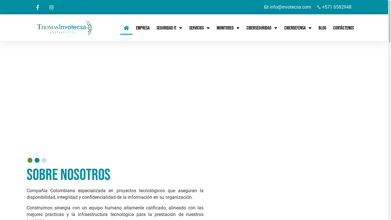 the desktop screenshot of invotecsa.com