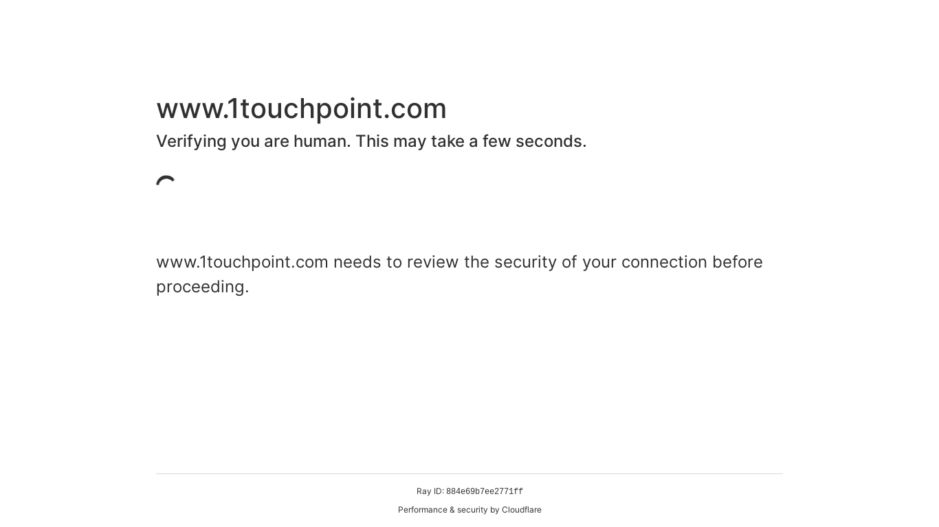 the desktop screenshot of www.1touchpoint.com