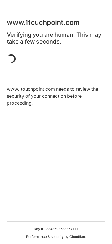 the mobile screenshot of www.1touchpoint.com