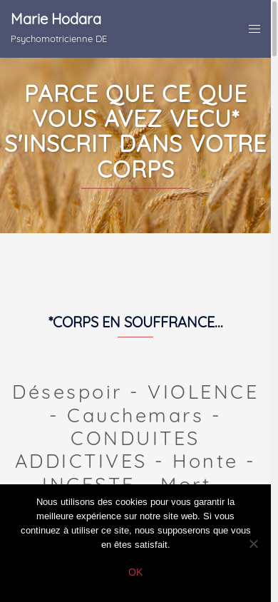 the mobile screenshot of corpsensouffrance.fr
